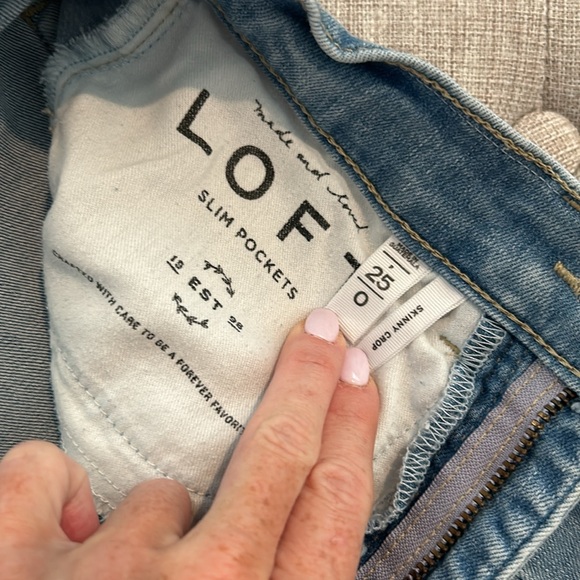 Loft light wash. Skinny crop - Picture 3 of 4